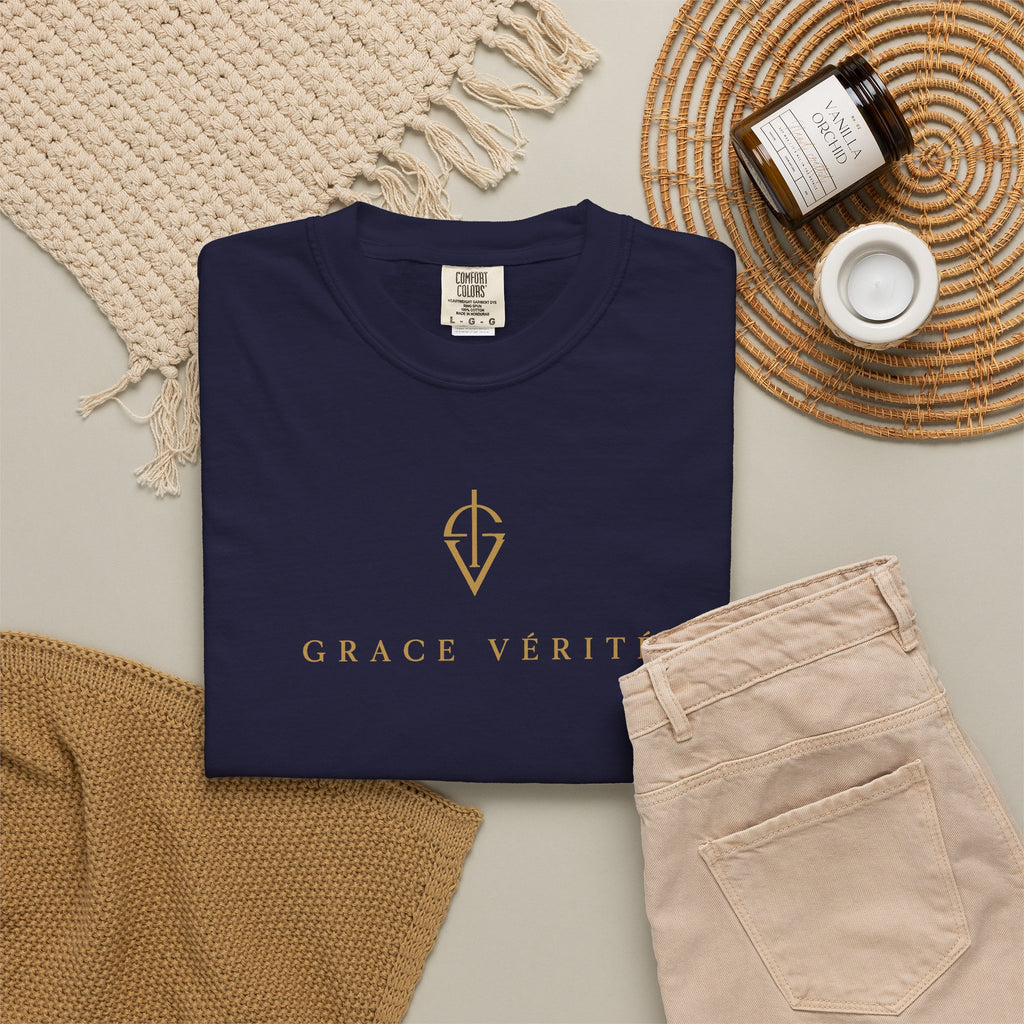GARMENT-DYED TEE
