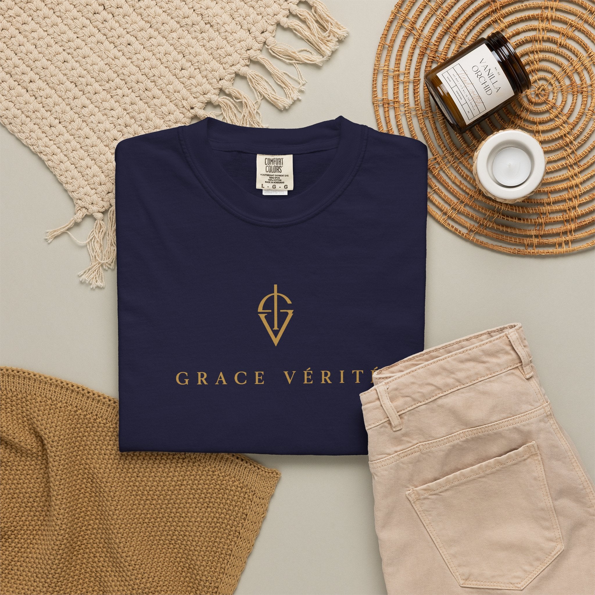 GARMENT-DYED TEE
