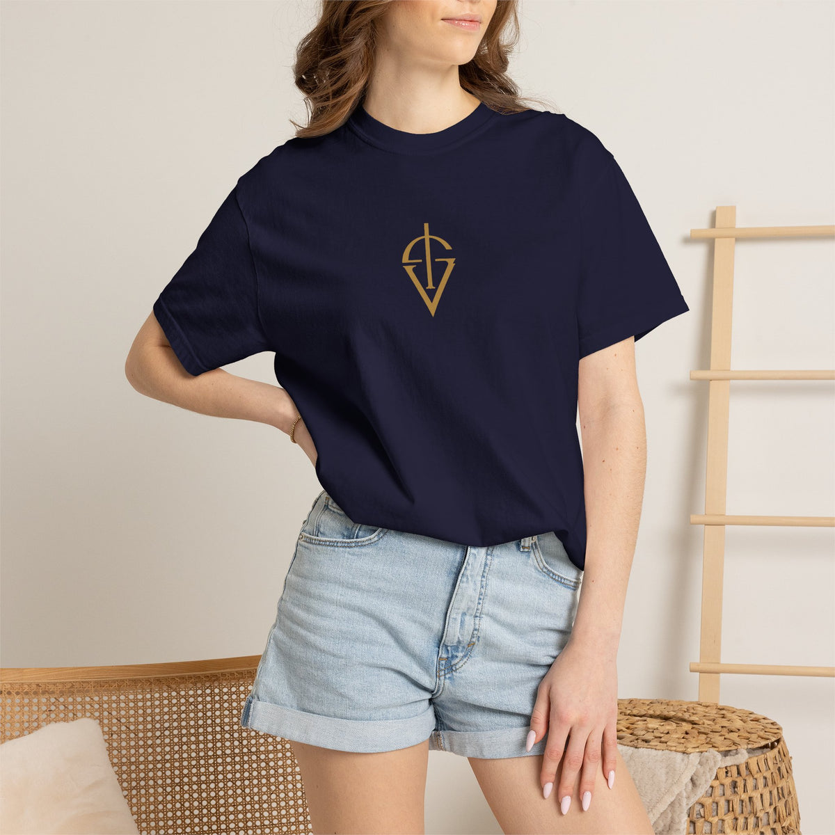 Classic White Garment-Dyed T-Shirt