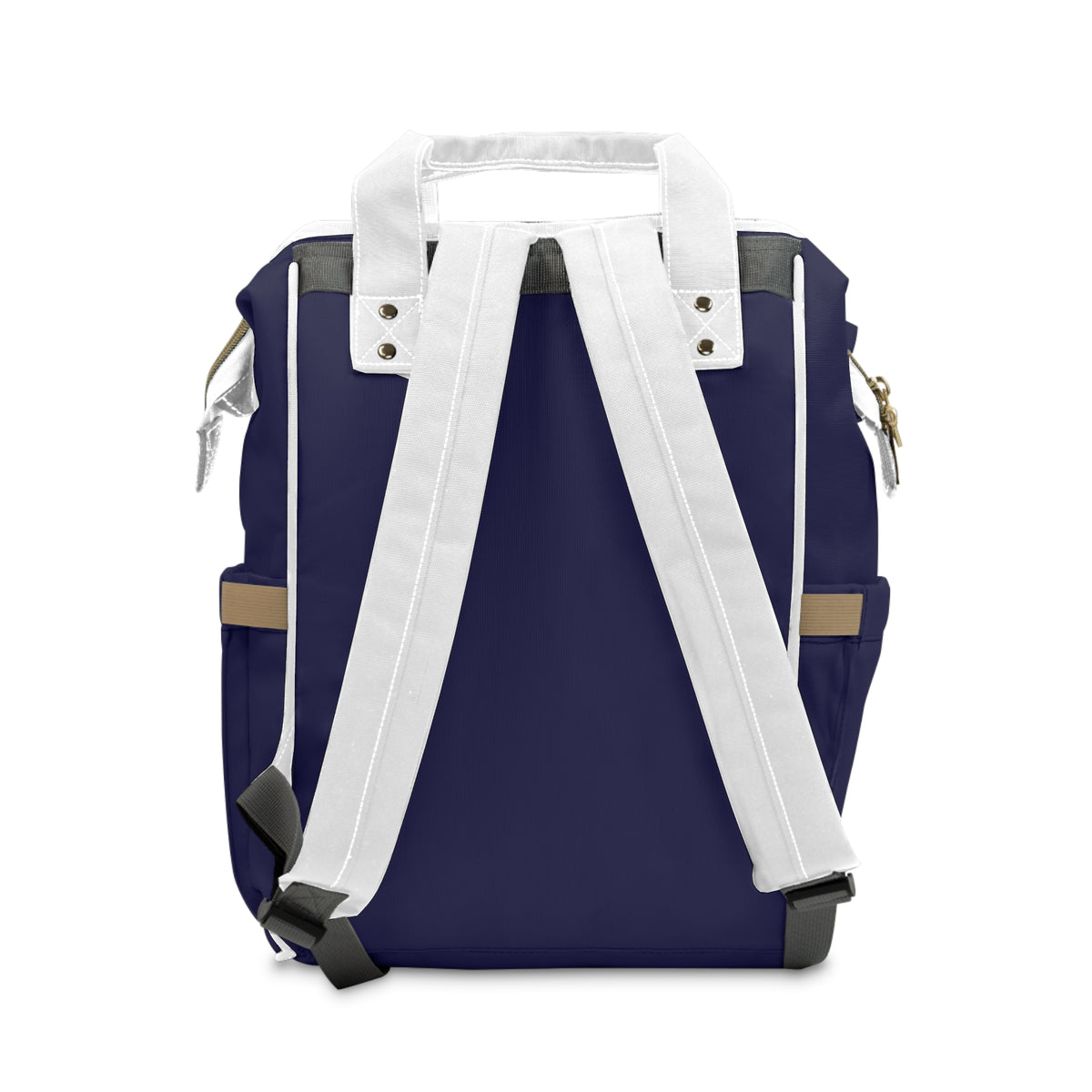 Multifunctional Diaper Backpack — Navy Baby Bag with Changing Pad, Insulated Bottle Pockets & Stroller Straps