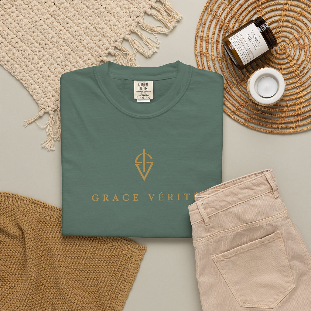 GARMENT-DYED TEE