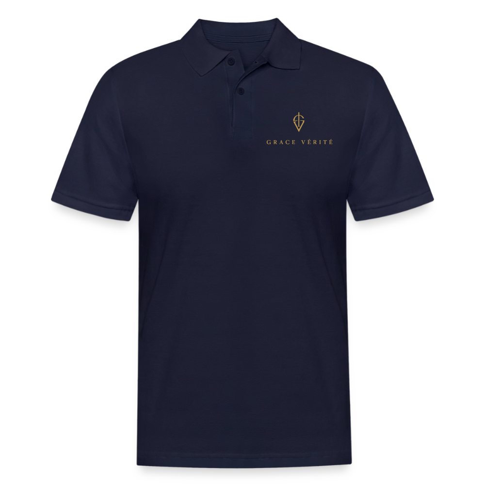 Men's Pique Polo Shirt - midnight navy