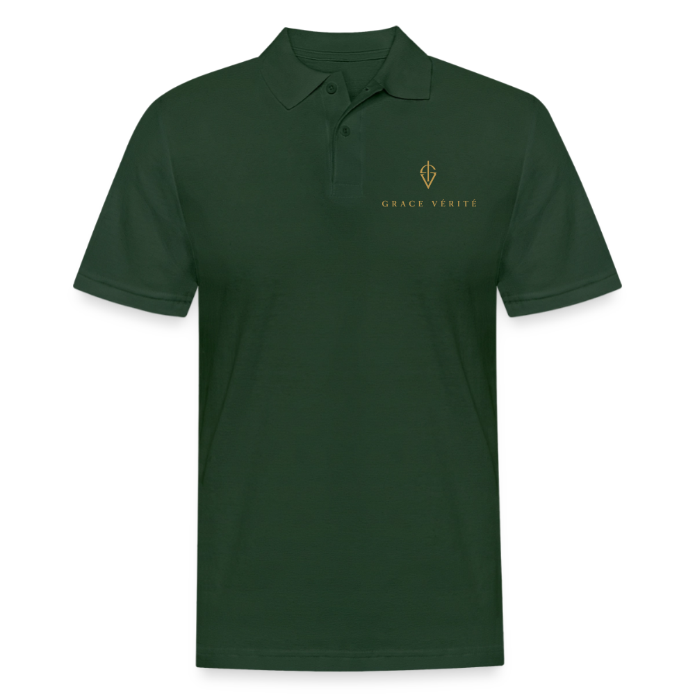 Men's Pique Polo Shirt - forest green