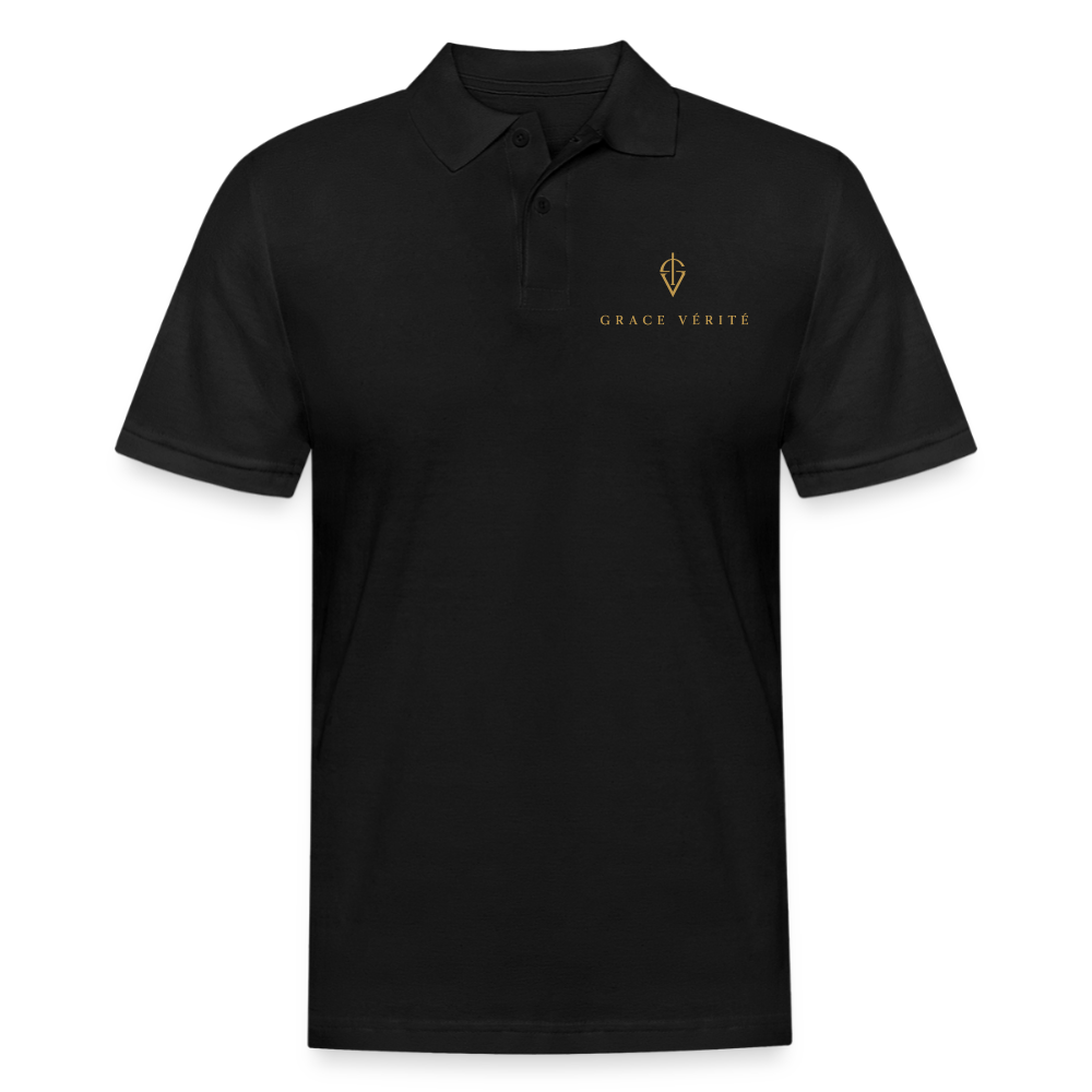 Men's Pique Polo Shirt - black