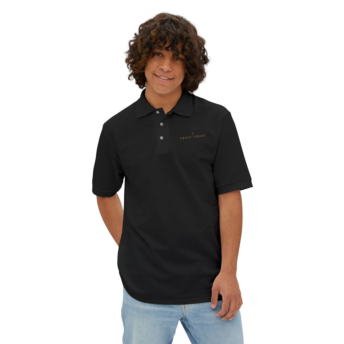 Embroidered Piqué Polo Shirt