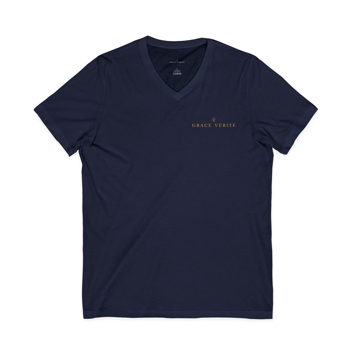 Grace & Verite Minimalist V-Neck Tee