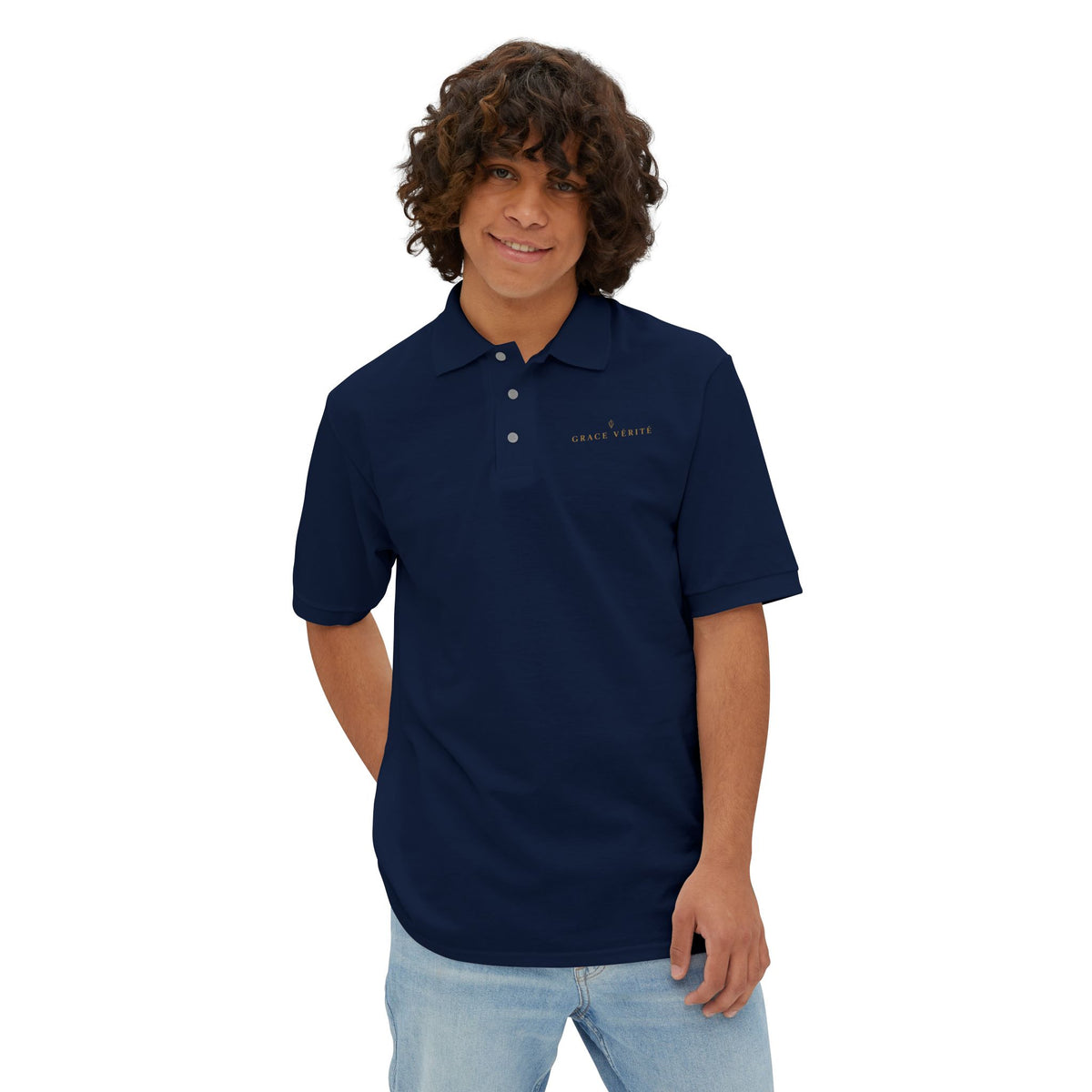 Embroidered Piqué Polo Shirt