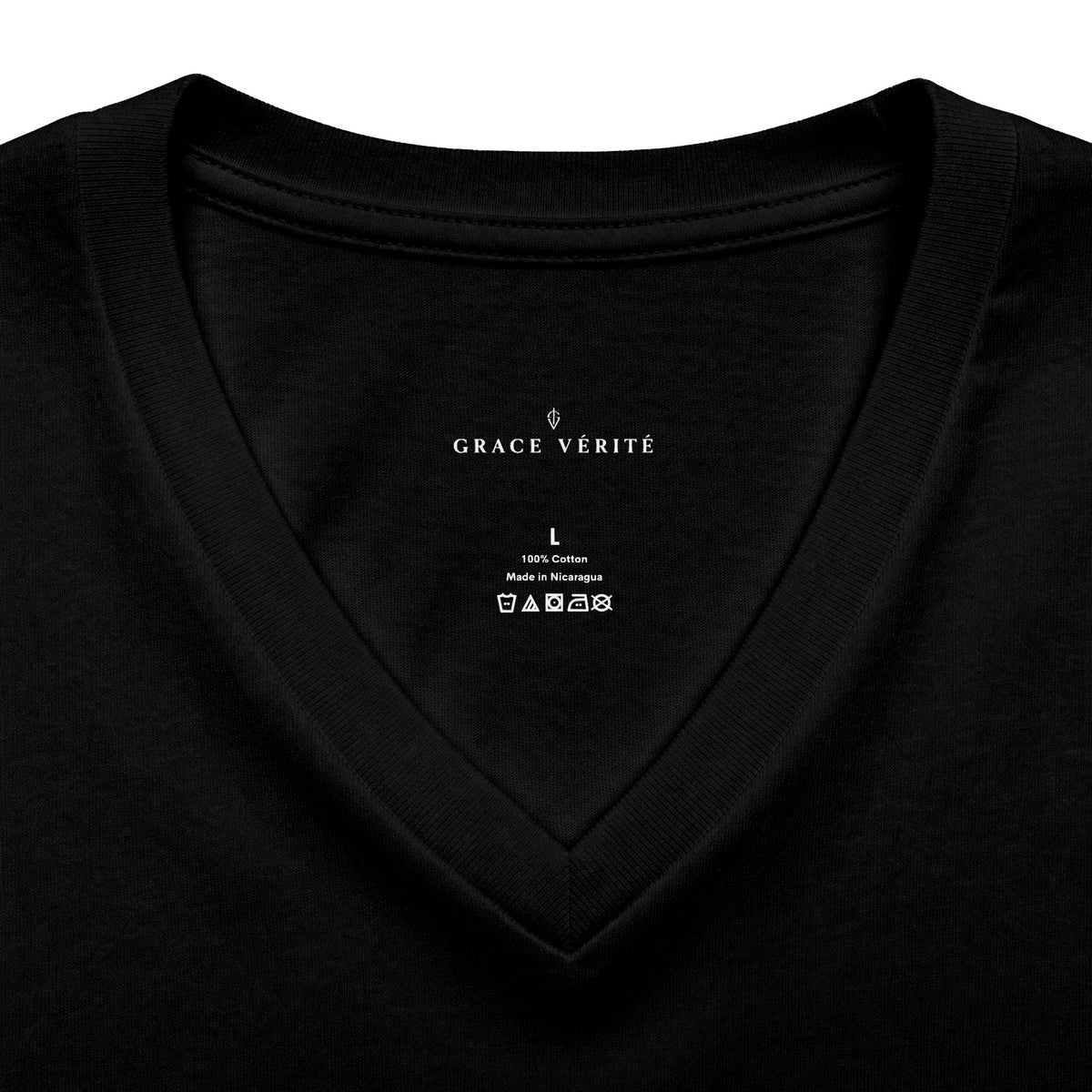 Grace & Verite Minimalist V-Neck Tee