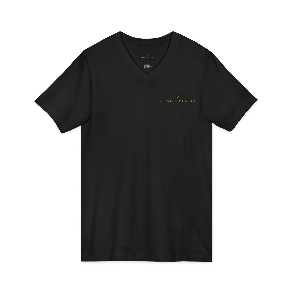 Grace & Verite Minimalist V-Neck Tee
